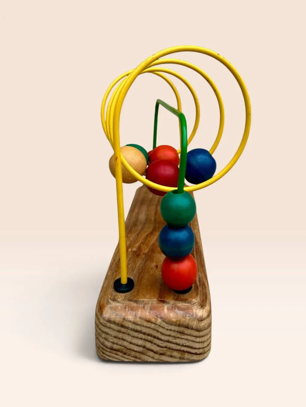 Jouet d'éveil boulier en bois multicolore