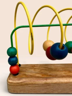 Jouet d'éveil boulier en bois multicolore