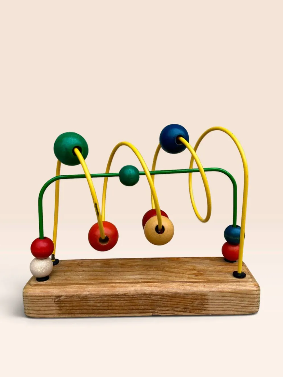 Jouet d'éveil boulier en bois multicolore