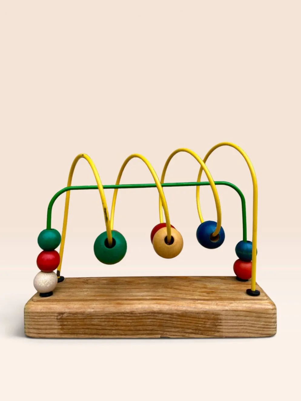 Jouet d'éveil boulier en bois multicolore