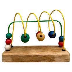 Jouet d'éveil boulier en bois multicolore