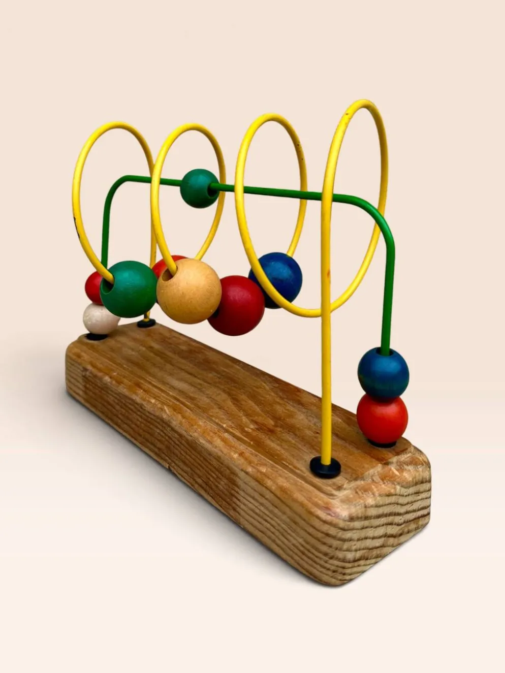 Jouet d'éveil boulier en bois multicolore