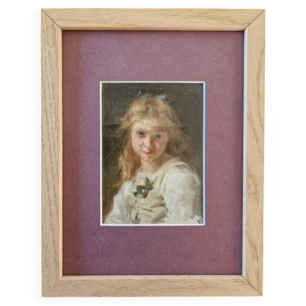 Jules Cyrille Cavé (1859-1946) - Huile sur toile - Portrait de jeune fille