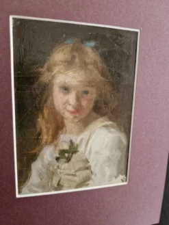 Jules Cyrille Cavé (1859-1946) - Huile sur toile - Portrait de jeune fille