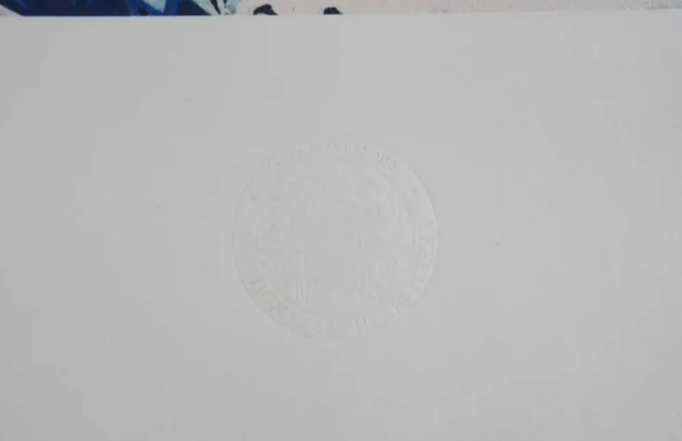 Katsuhika Hokusai : La grande vague de Kanagawa, lithographie signée
