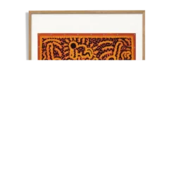 Keith Haring. Sérigraphie en couleurs numérotée. Années 1990.