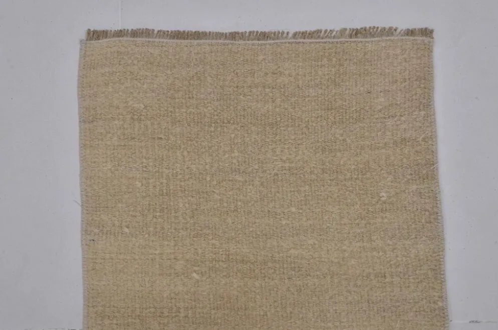 Kilim en chanvre anatolien blanc cassé sku 3928