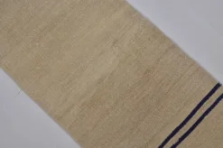 Kilim en chanvre anatolien blanc cassé sku 3928