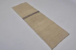 Kilim en chanvre anatolien blanc cassé sku 3928
