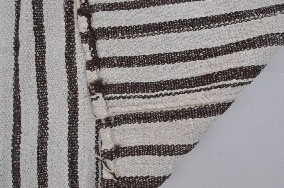 Kilim en chanvre Oushak vintage neutre sku 3725
