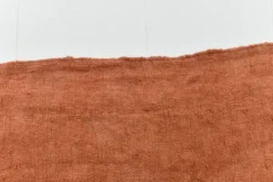 Kilim Turc Vintage Terracotta Uni, Tapis Naturel pour Salon et Chambre