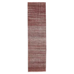 Kilim Vintage Turc Rouge Brique, Tissé Main, Style Rustique Moderne, 82x315