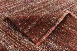 Kilim Vintage Turc Rouge Brique, Tissé Main, Style Rustique Moderne, 82x315