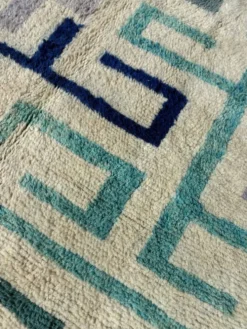 Labyrinthe - Tapis berbère marocain en laine 205×300 cm