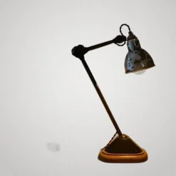 Lampe ajustable gras brevetée sgdg" n206 / n1056 "petit modèle" aluminium