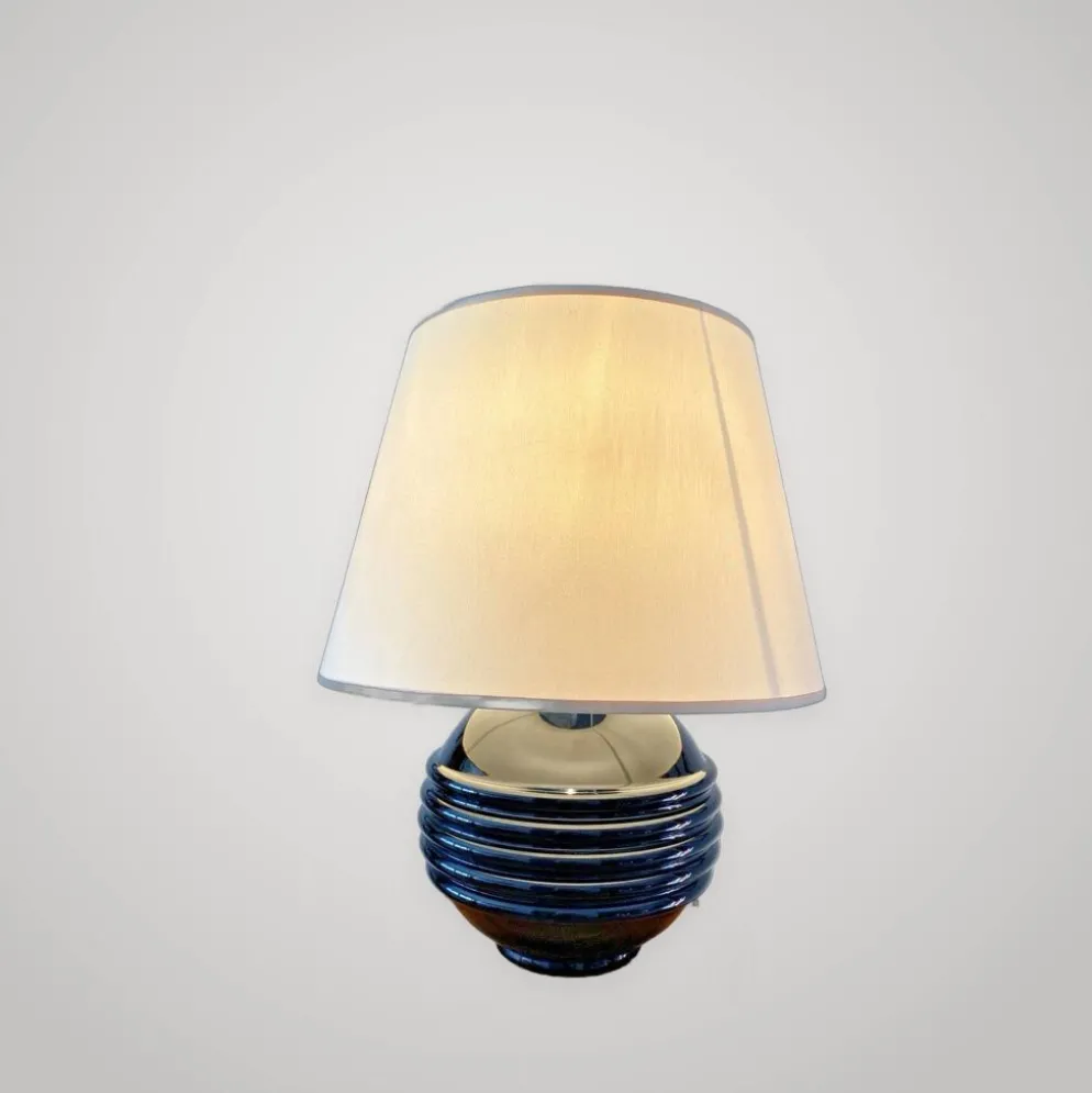 Lampe Art Déco en opaline noire –Jacques Adnet - élégance des années 30