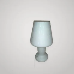 Lampe Champignon Vintage Murano Opalin avec Diffuseur Tinsel ? Table Mushro