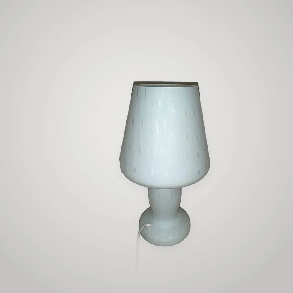 Lampe Champignon Vintage Murano Opalin avec Diffuseur Tinsel ? Table Mushro