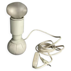 Lampe de bureau design Gino Sarfatti Arteluce 600c cuir métal 1970