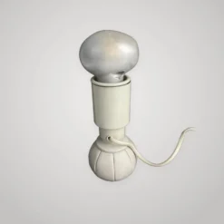 Lampe de bureau design Gino Sarfatti Arteluce 600c cuir métal 1970