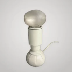 Lampe de bureau design Gino Sarfatti Arteluce 600c cuir métal 1970