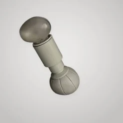 Lampe de bureau design Gino Sarfatti Arteluce 600c cuir métal 1970