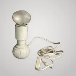 Lampe de bureau design Gino Sarfatti Arteluce 600c cuir métal 1970
