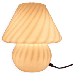 Lampe De Table Design Champignon En Verre De Murano Spirale Vintage Années