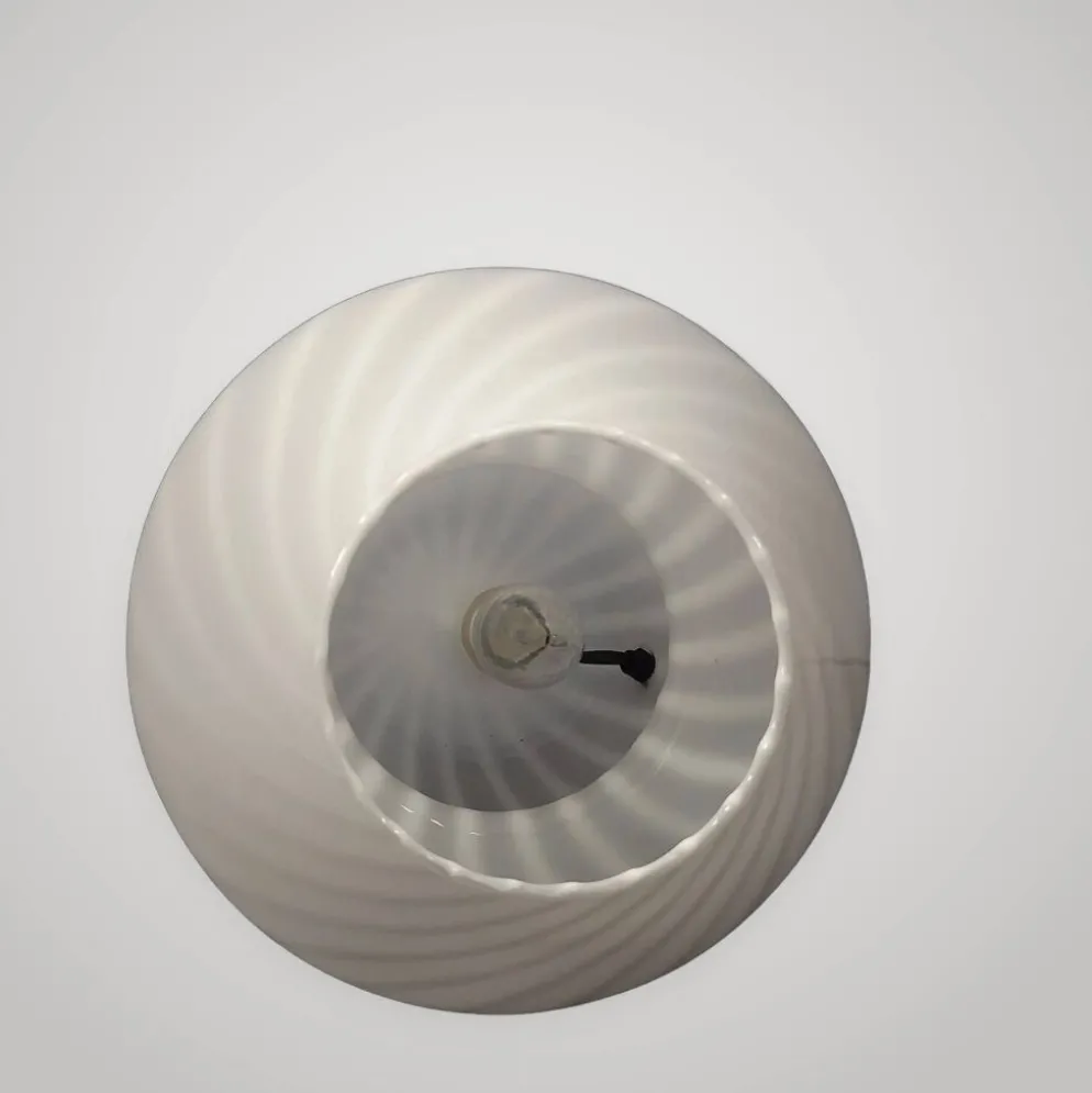 Lampe De Table Design Champignon En Verre De Murano Spirale Vintage Années