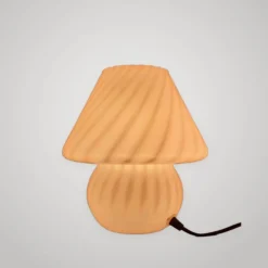 Lampe De Table Design Champignon En Verre De Murano Spirale Vintage Années