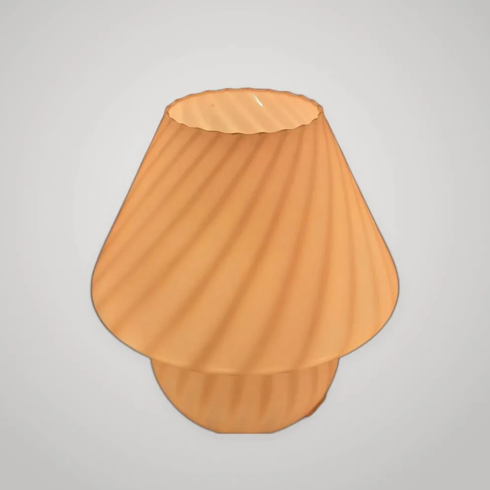 Lampe De Table Design Champignon En Verre De Murano Spirale Vintage Années