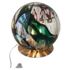 lampe de table Murano Space Age années 70 Atr. Toni Zuccheri Veart milieu d