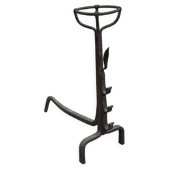 Landier en fer forgé XVIIIème