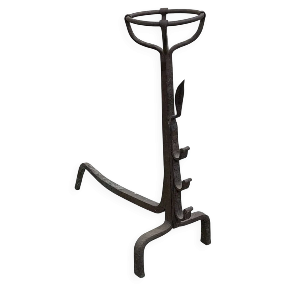 Landier en fer forgé XVIIIème