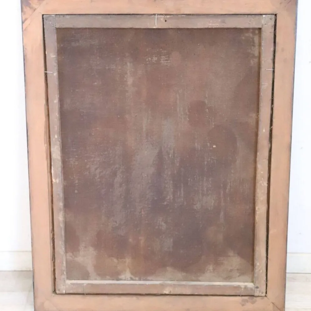 L'Annonciation, Italie, 17ème siècle, peinture à l'huile antique sur toile