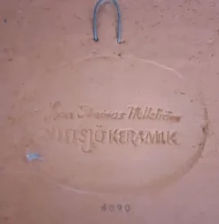 laque murale céramique scandinave Thomas Hellström - Nittsjö Keramik 1970
