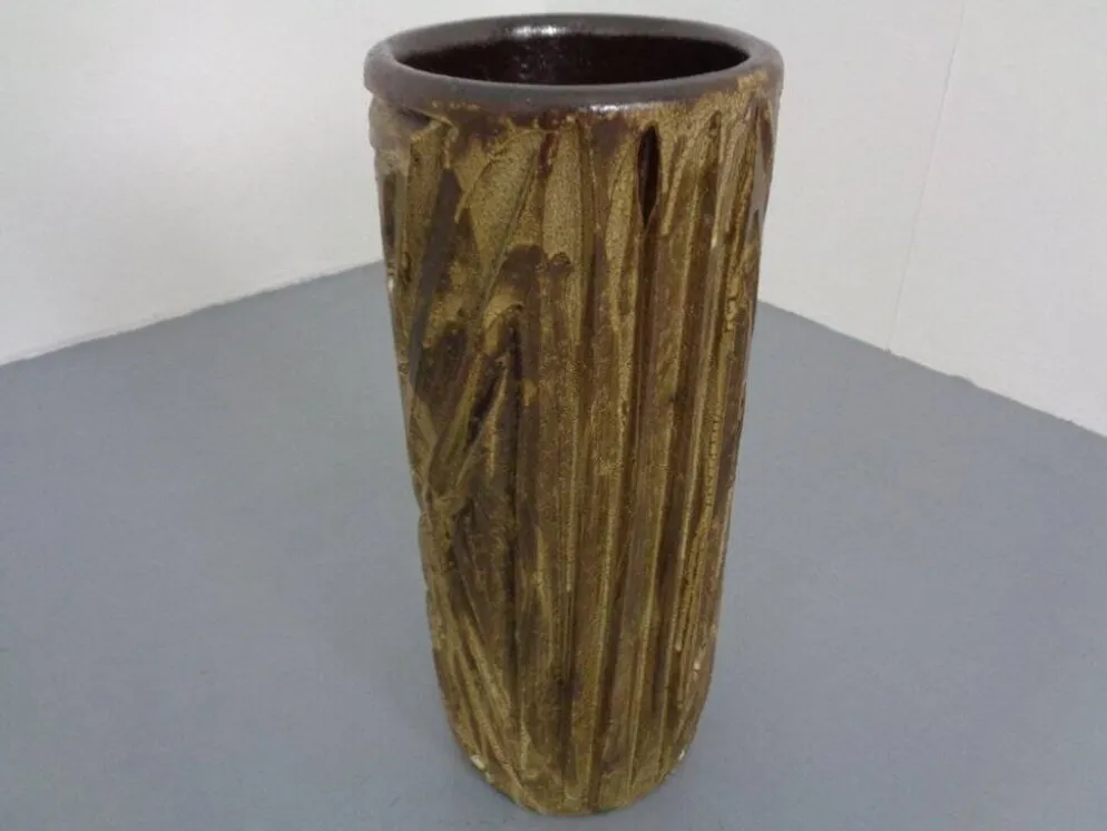 Large Brutalist Ceramic Umbrella Stand, Italy, 1960s