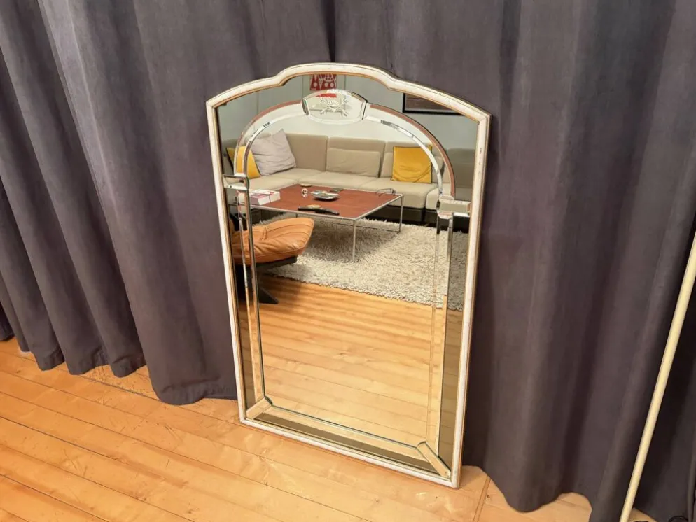 Large Crystal Mirror, Italy, 1960s