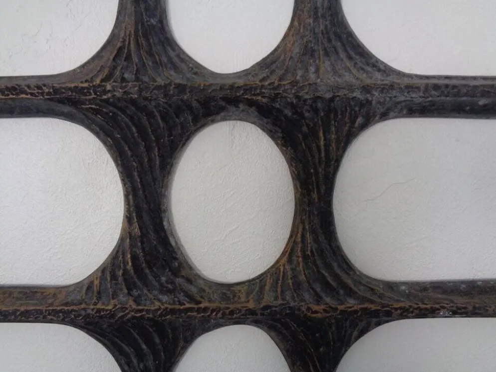 Large German Brutalist Iron Wall Sculpture, 1960s