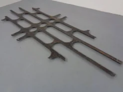 Large German Brutalist Iron Wall Sculpture, 1960s