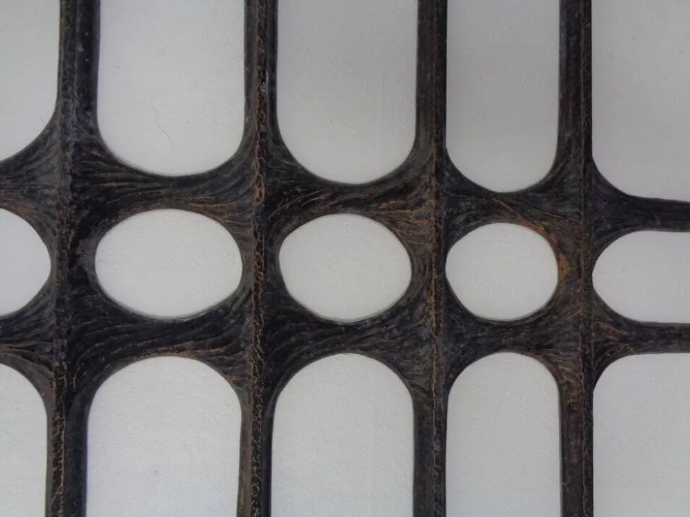 Large German Brutalist Iron Wall Sculpture, 1960s