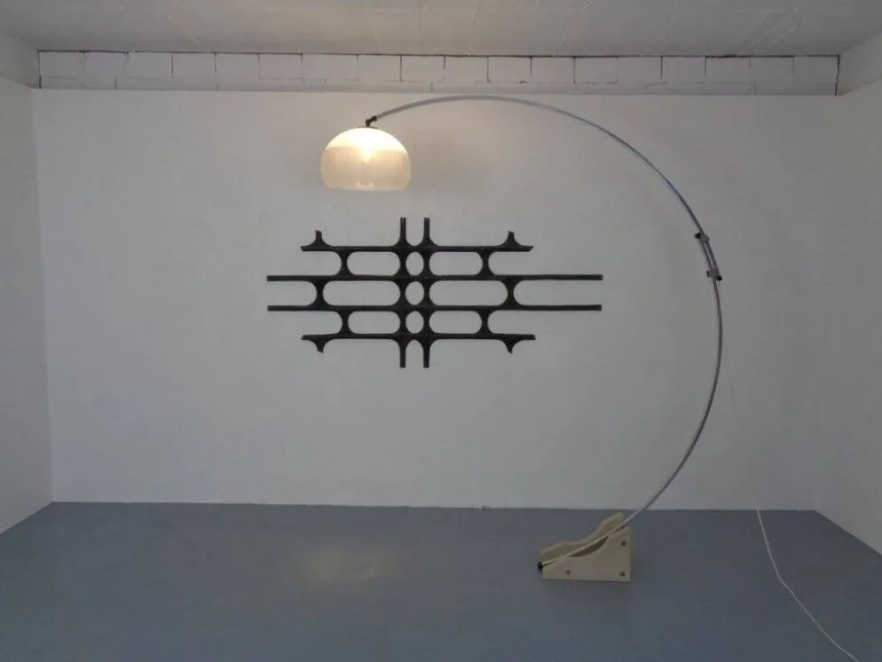 Large German Brutalist Iron Wall Sculpture, 1960s