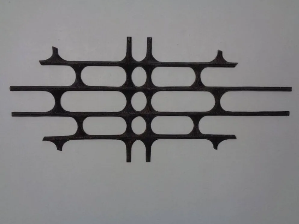 Large German Brutalist Iron Wall Sculpture, 1960s
