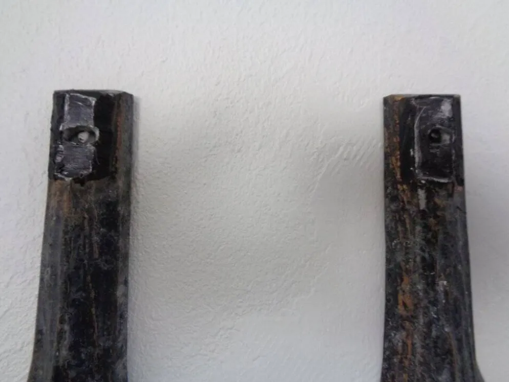 Large German Brutalist Iron Wall Sculpture, 1960s