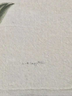 La Roche Laffitte (Né en 1943) - Dessin à l'aquarelle sur soie - Souci