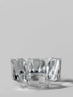 Lars Hellsten "Corona" Grand Bol en Cristal Plein, Pour Orrefors, Suède
