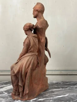 La sculpture, terre cuite originale signée et dédicacée, Charles Van Oemberg