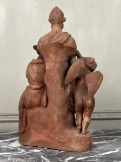La sculpture, terre cuite originale signée et dédicacée, Charles Van Oemberg