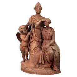 La sculpture, terre cuite originale signée et dédicacée, Charles Van Oemberg