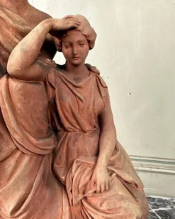 La sculpture, terre cuite originale signée et dédicacée, Charles Van Oemberg